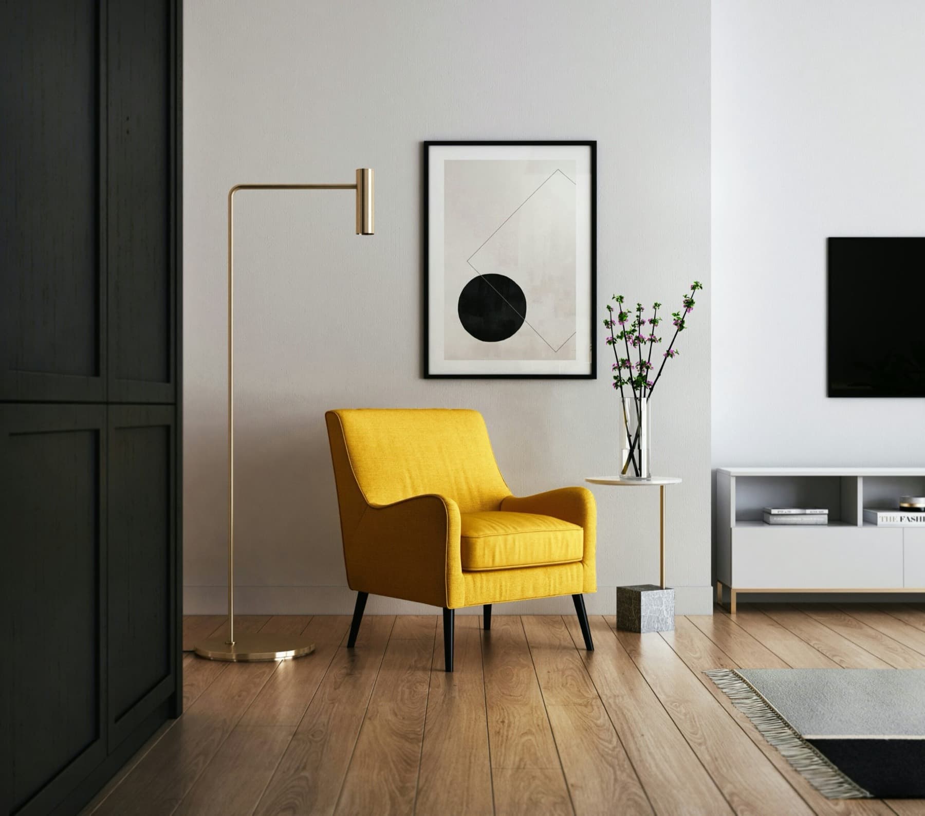 Modern interior with artisanal décor